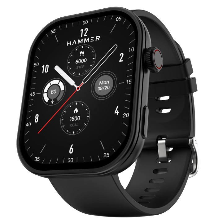 Premium black smart watch