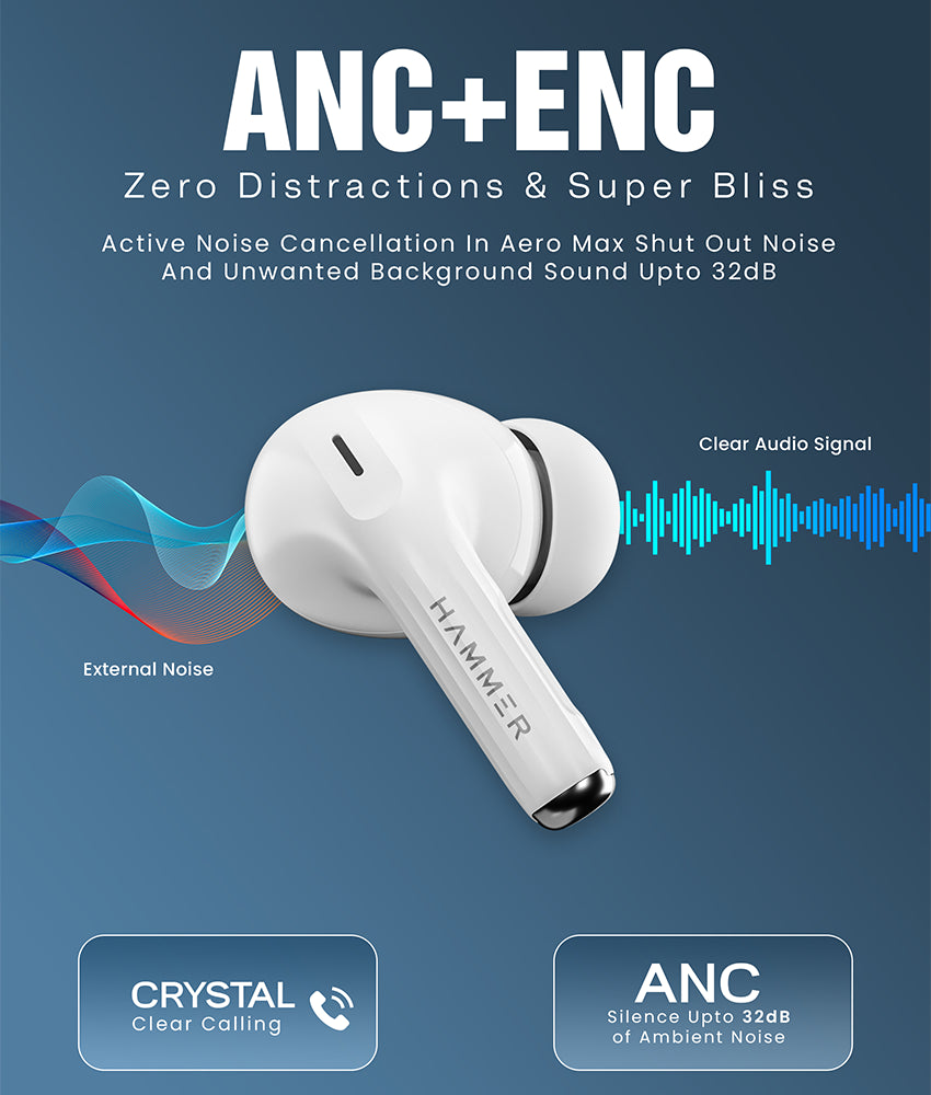 ANC Bluetooth earbuds