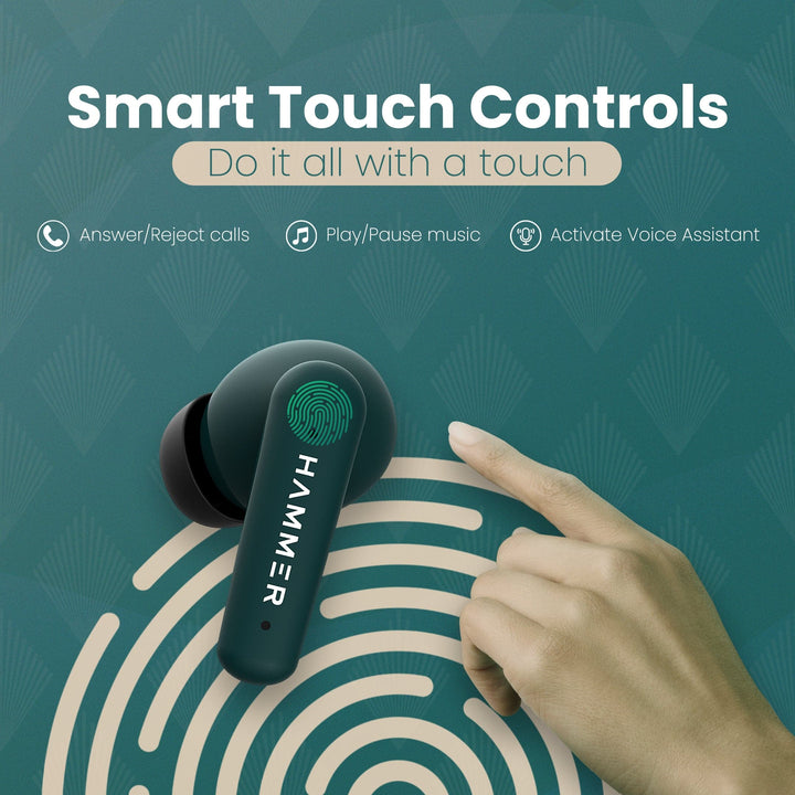 bluetooth earbuds with smart touch controls