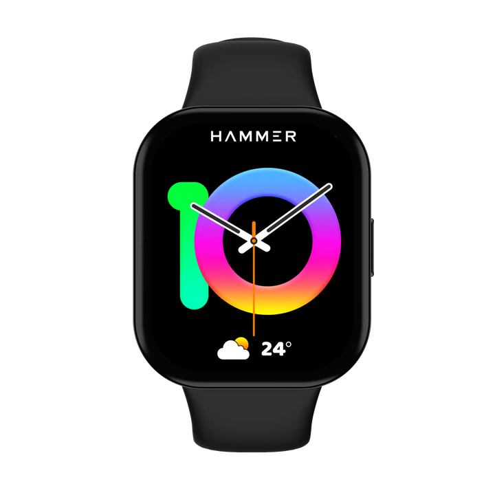 Hammer Robust Bluetooth Calling Smartwatch & Hammer Twist In-Ear Bluetooth Neckband (Combo)
