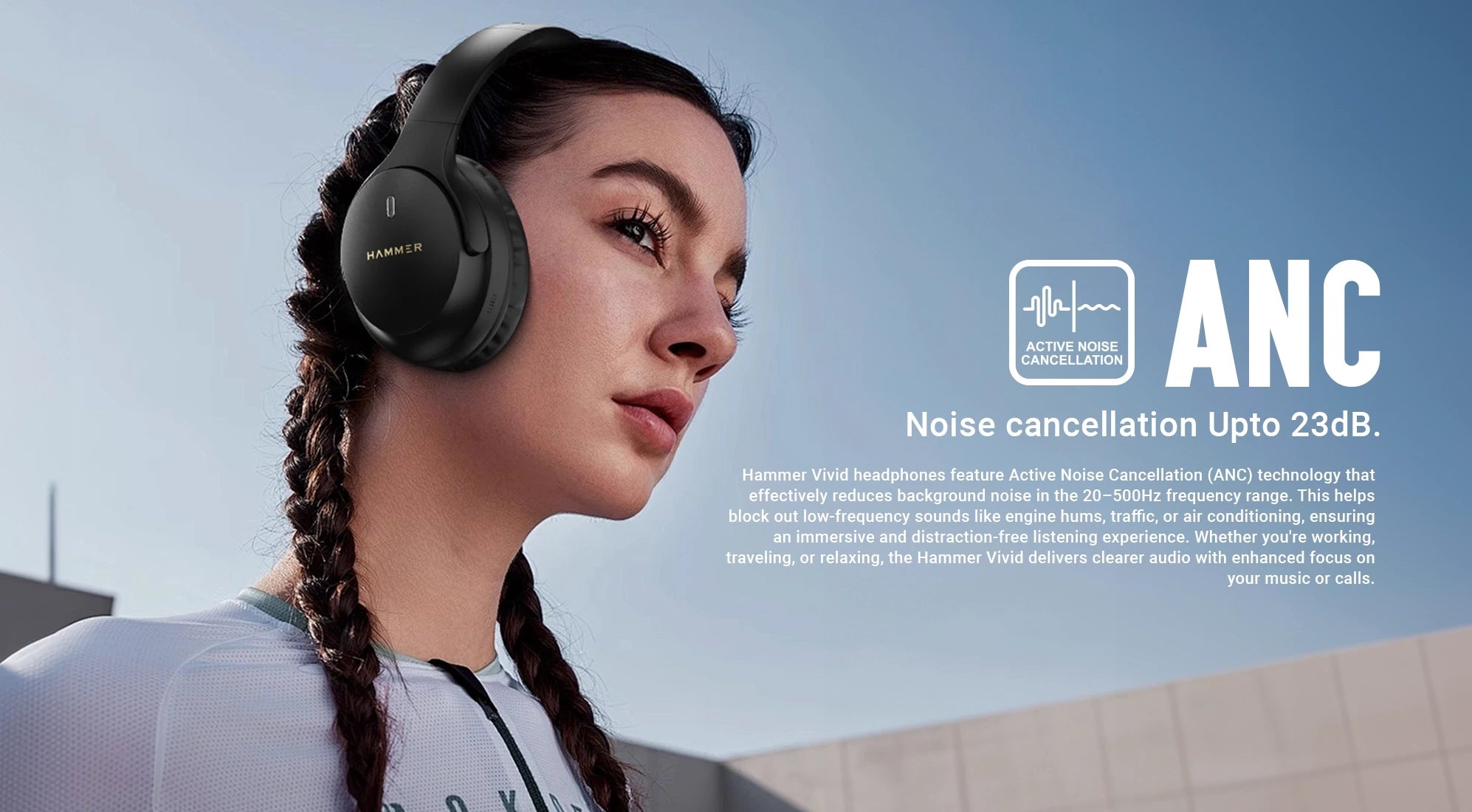 Hammer Vivid with ANC and Noise Cancellation upto 23 dB