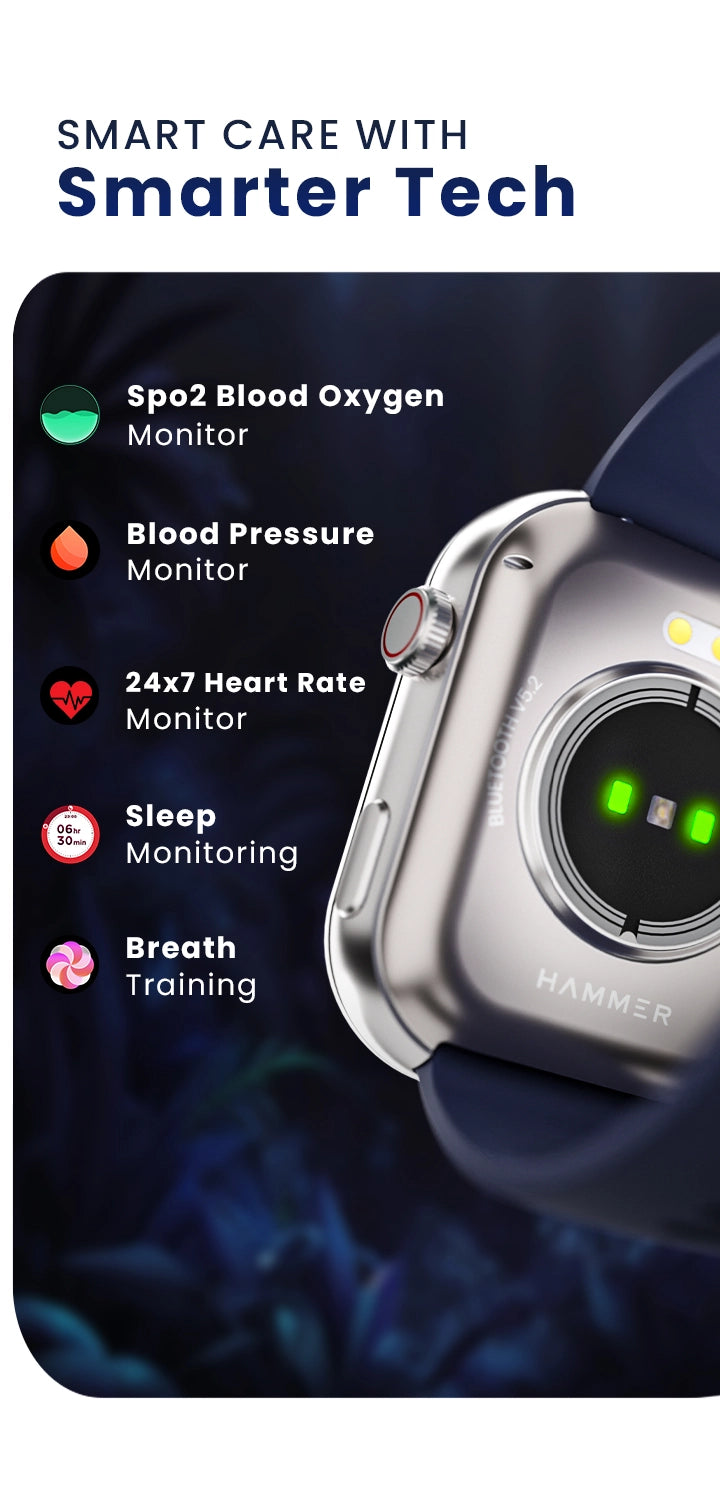 Hammer Bluetooth calling watch with health tracking features