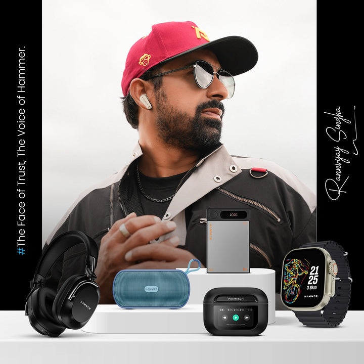 Hammer Polar Bluetooth Smartwatch & Stellar TWS Earbuds (Combo)