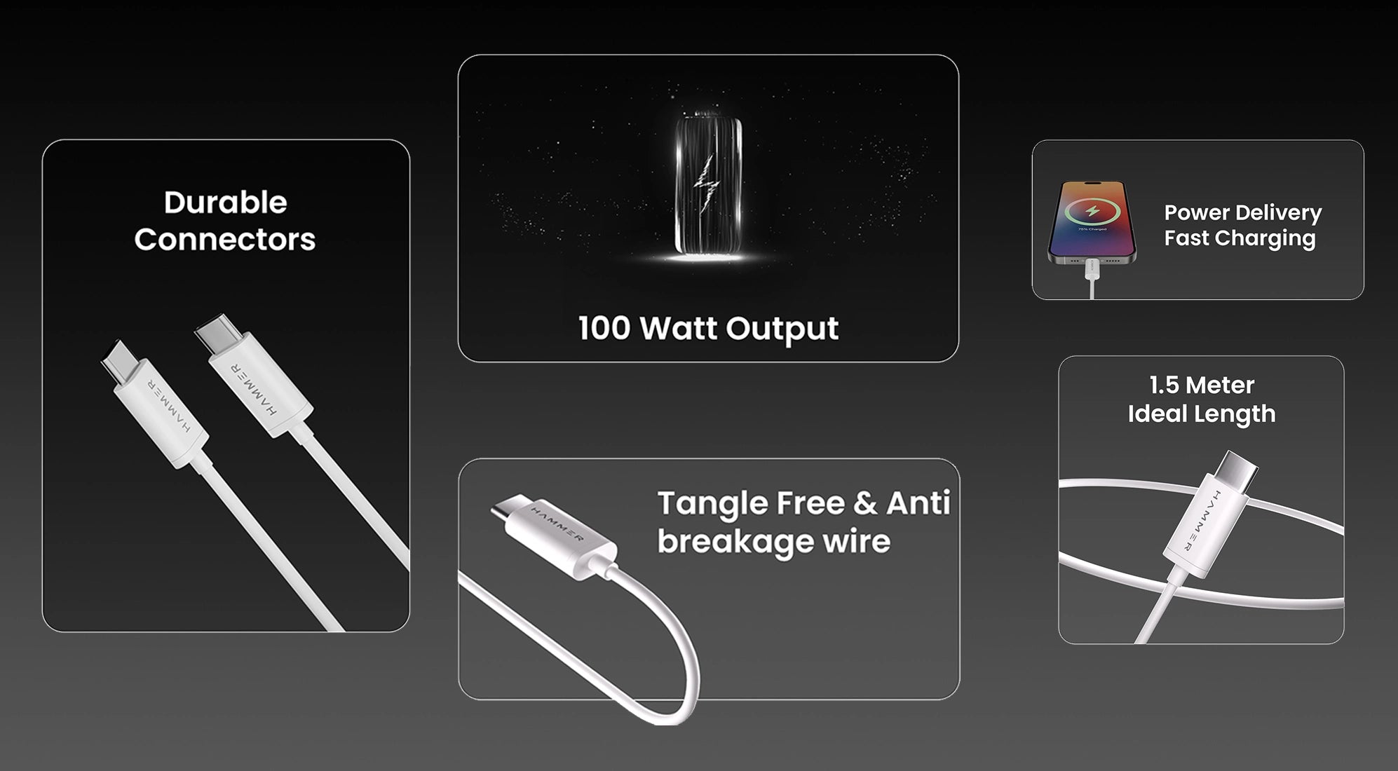 Tangle Free Charging cable