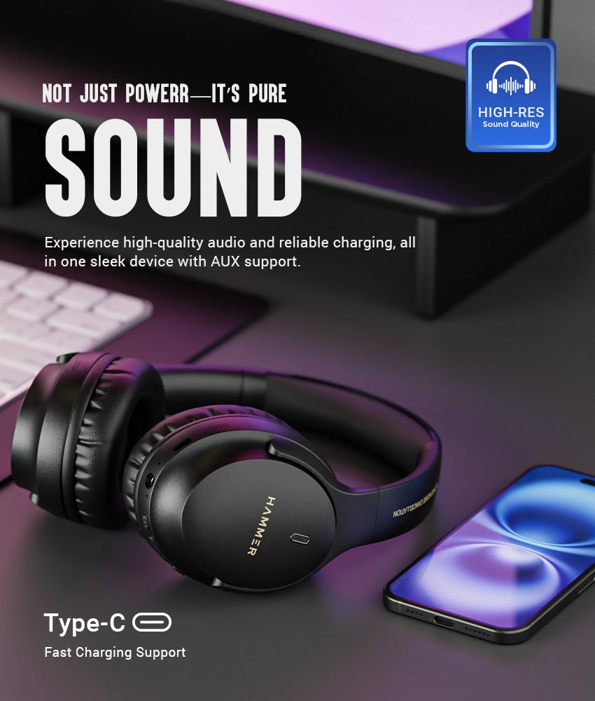Great Headphones with Power , Pure sound and with AUX Support.