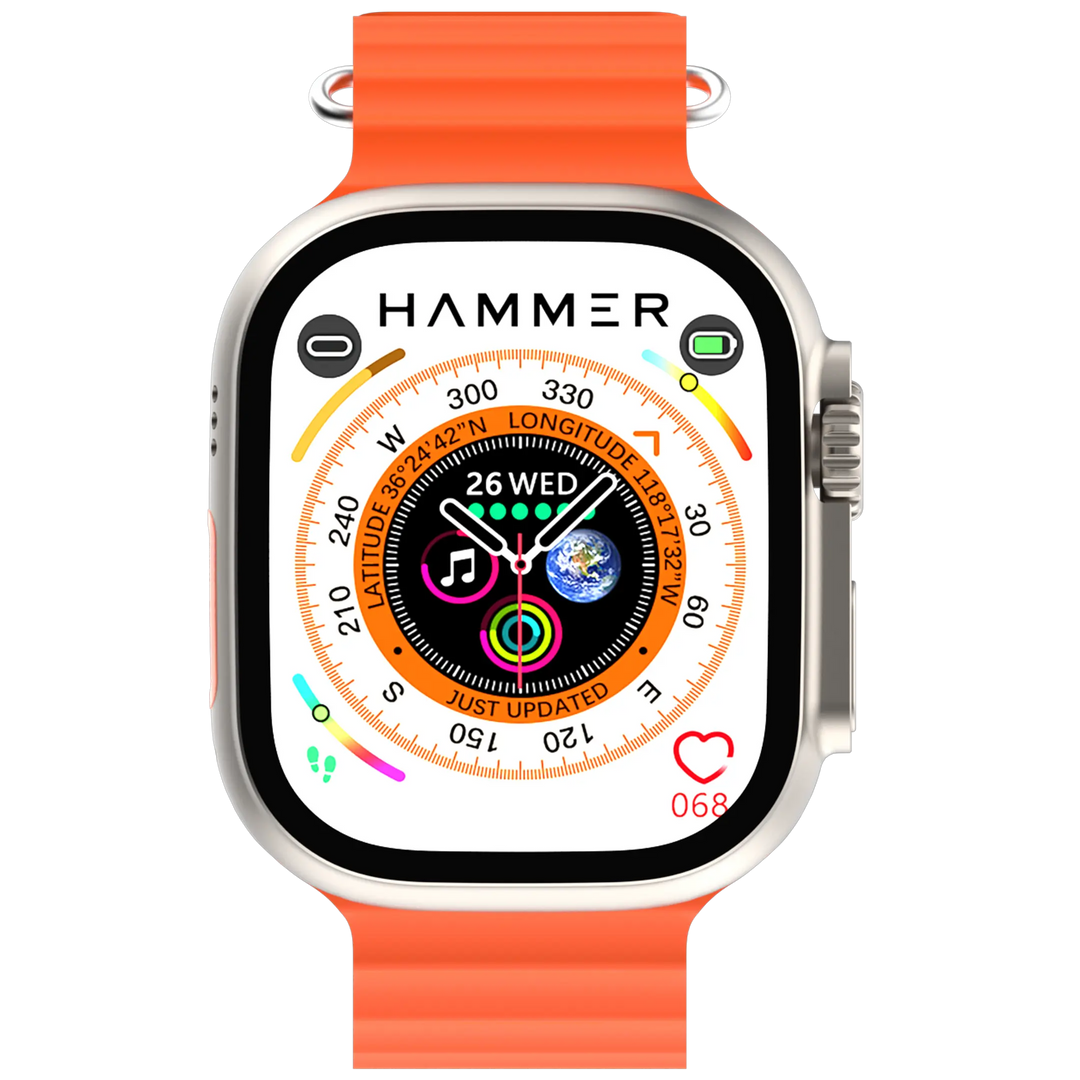 Hammer Ultra Classic with 2.01"  Largest Display Bluetooth Calling Smartwatch