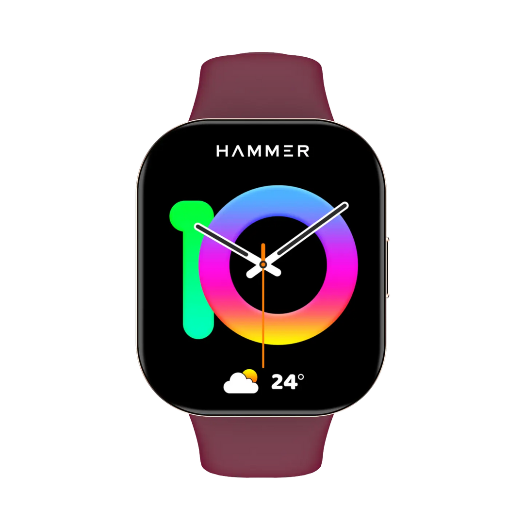 Hammer Robust Bluetooth Calling Smartwatch & Hammer Twist In-Ear Bluetooth Neckband (Combo)
