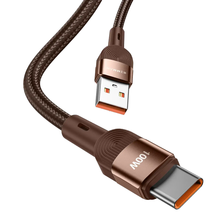 HAMMER 100W USB Type C Data Sync Fast Charging Cable for OnePlus Smartphones And Compatible With All Type C Devices