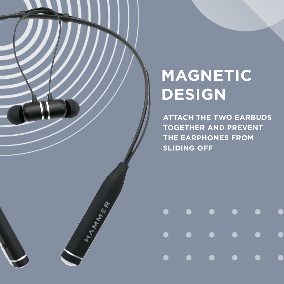 Neckband Bluetooth Earphones With Magnetic