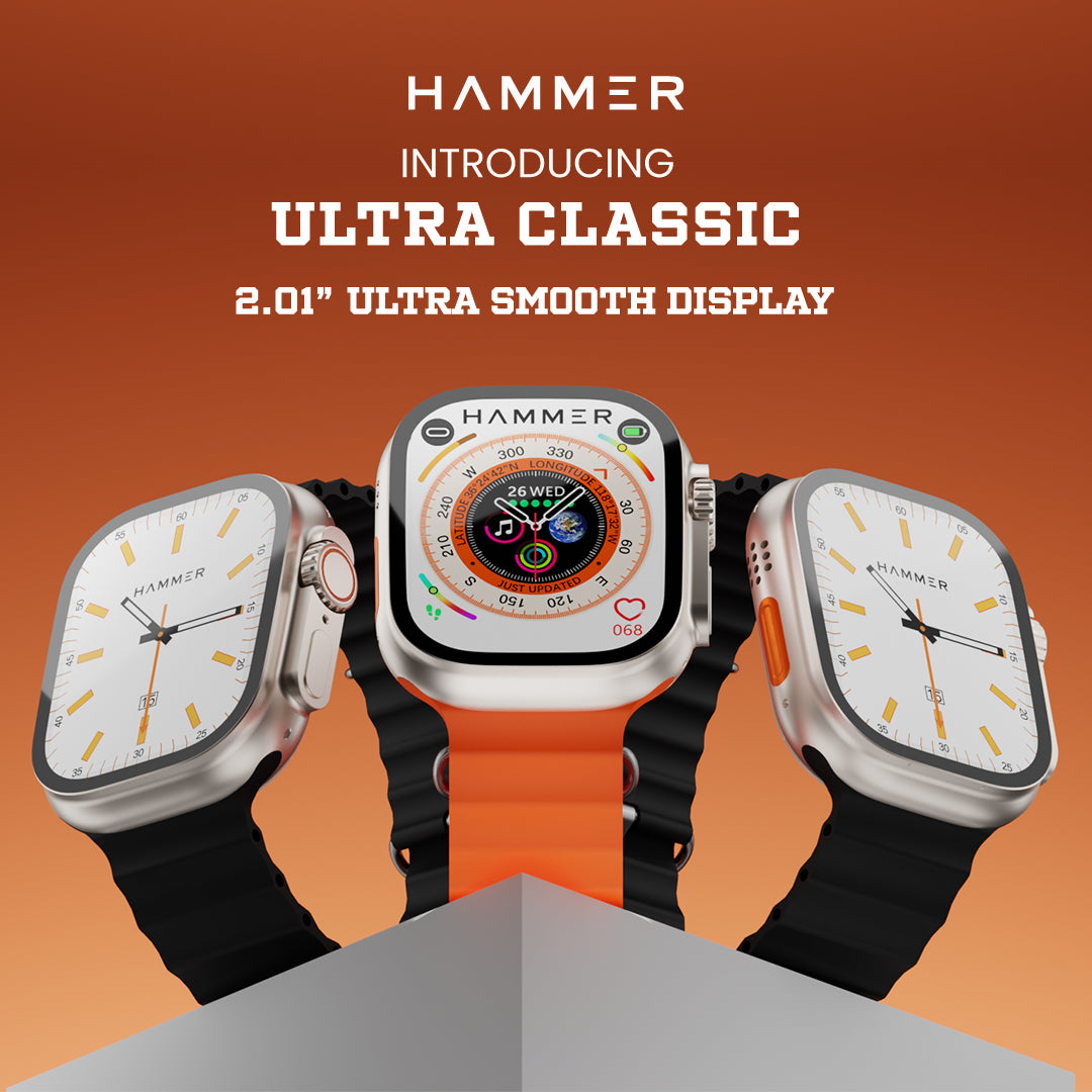 Hammer Ultra Classic Bluetooth Calling Smart Watch: Where Classic Meets Cutting-Edge!