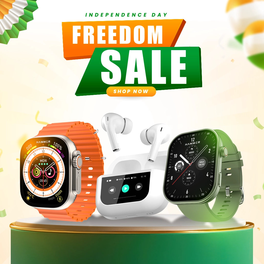 Independence Day Sale 2024: Celebrate with Hammer Smartwatches & Earbuds