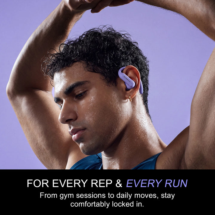 HAMMER KO2 True Wireless Sports Earbuds with 13mm Titanium Driver, Bluetooth 6.0, 25dB ANC
