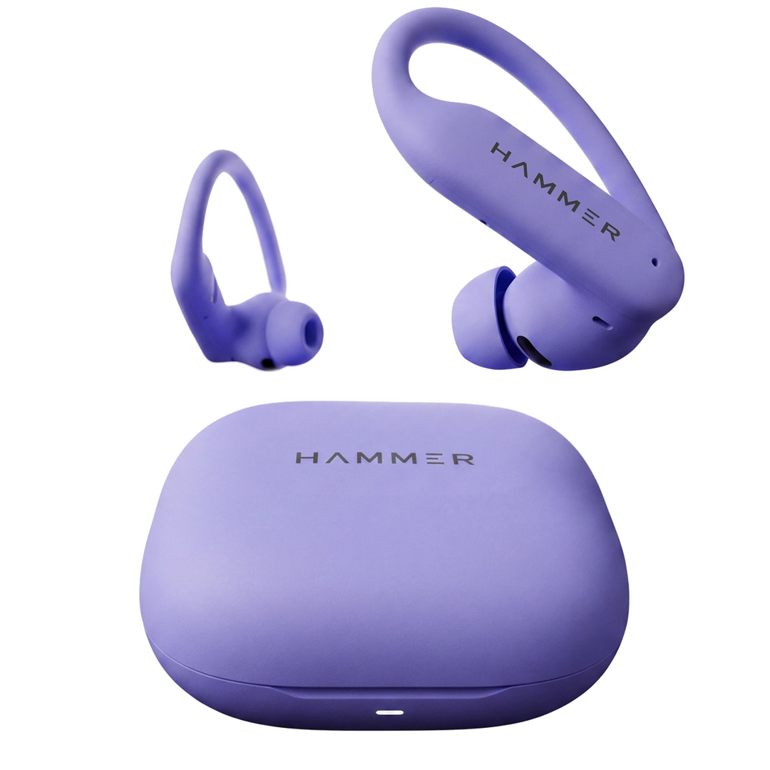 HAMMER KO2 True Wireless Sports Earbuds with 13mm Titanium Driver, Bluetooth 6.0, 25dB ANC