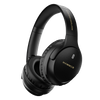 Hammer Bash Vivid ANC Wireless Bluetooth Over-Ear Headphones with 23 dB 70h Playtime, Type-C Fast Charging, Comfort Fit, Foldable Black