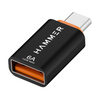 HAMMER USB 3.0 to Type C OTG Adaptor, High Speed Data Transfer, Compatible for All Type C Devices ,USB HUB (Black)