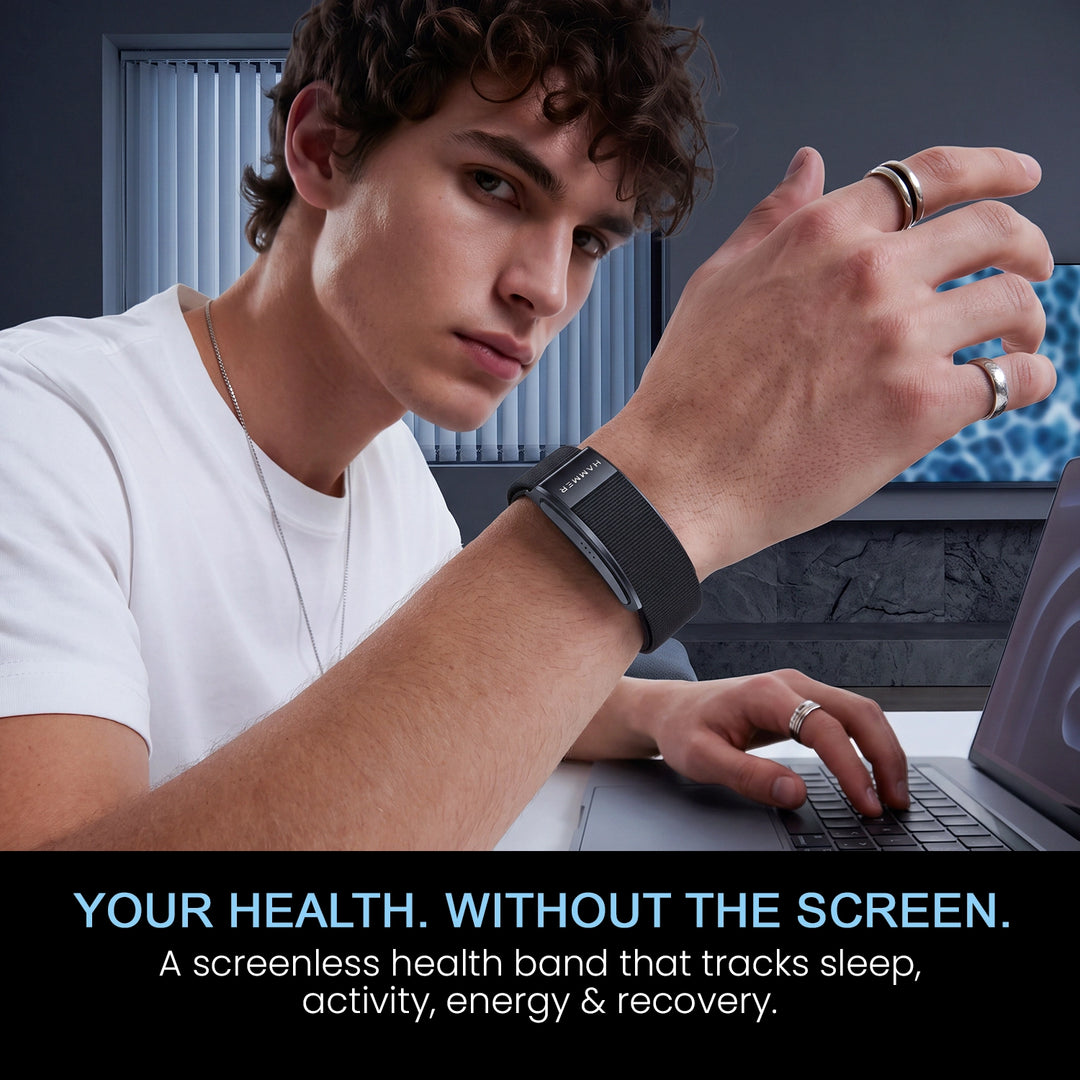 HAMMER Fit Pro 2 Screenless Fitness Band, 24/7 Activity Health Tracker, Heart Rate, Sleep Tracke, Multiple Sports Modes