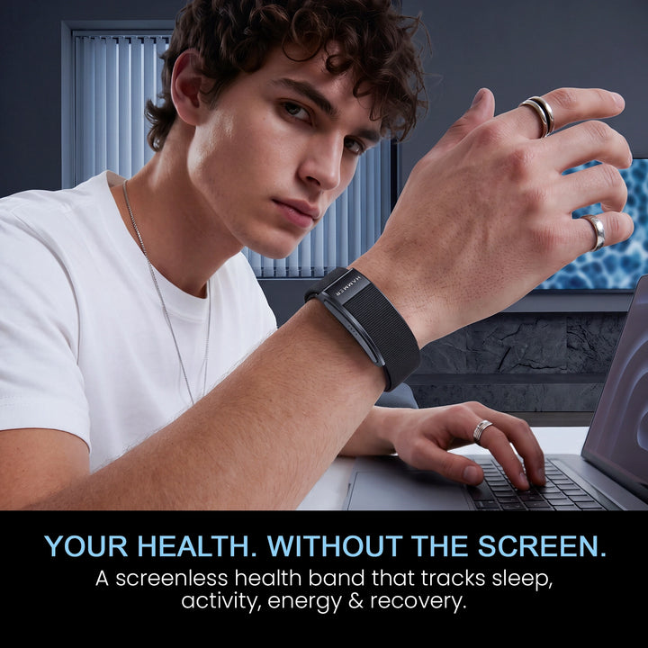 HAMMER Fit Pro 2 Screenless Fitness Band, 24/7 Activity Health Tracker, Heart Rate, Sleep Tracke, Multiple Sports Modes