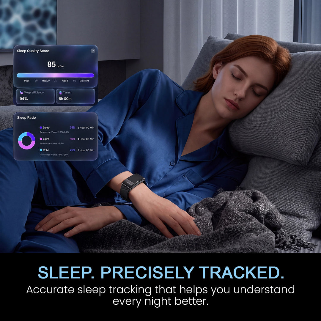 HAMMER Fit Pro 2 Screenless Fitness Band, 24/7 Activity Health Tracker, Heart Rate, Sleep Tracke, Multiple Sports Modes