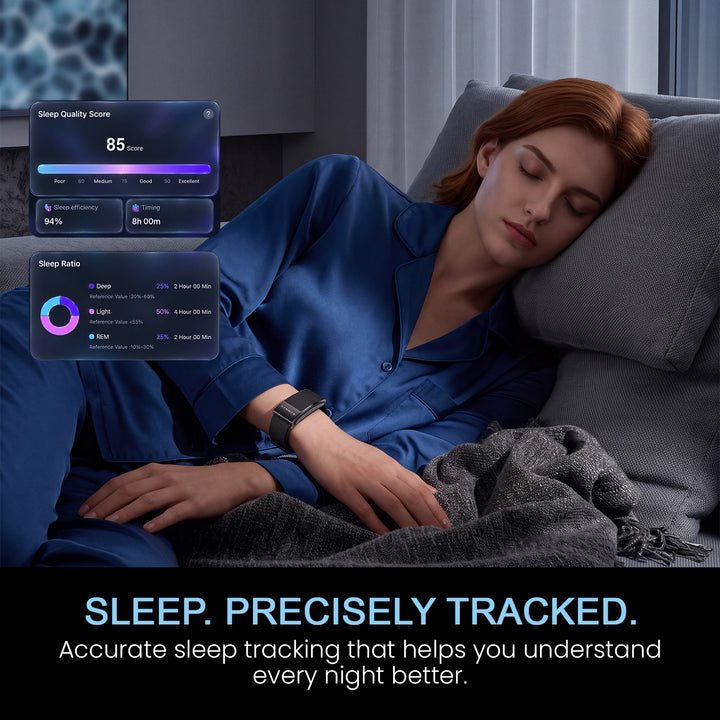 HAMMER Fit Pro 2 Screenless Fitness Band, 24/7 Activity Health Tracker, Heart Rate, Sleep Tracke, Multiple Sports Modes