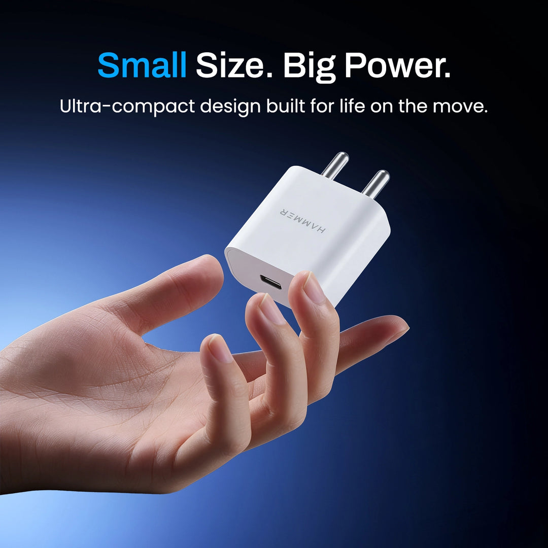 Hammer PD 20W Type C Travel Adapter with Fast Charging