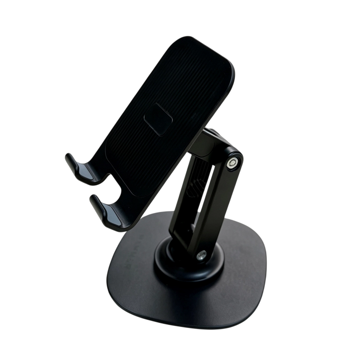 HAMMER Desk Essential MS360 360 Degree Rotatable & Foldable Mobile Phone Holder for all Smartphones - Black