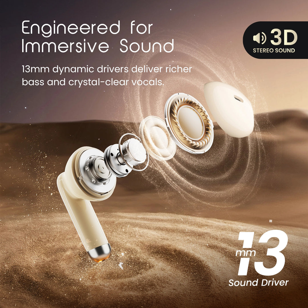 Hammer Ultra Pods TWS Earbuds with 3D Stereo Sound & Touch Controls