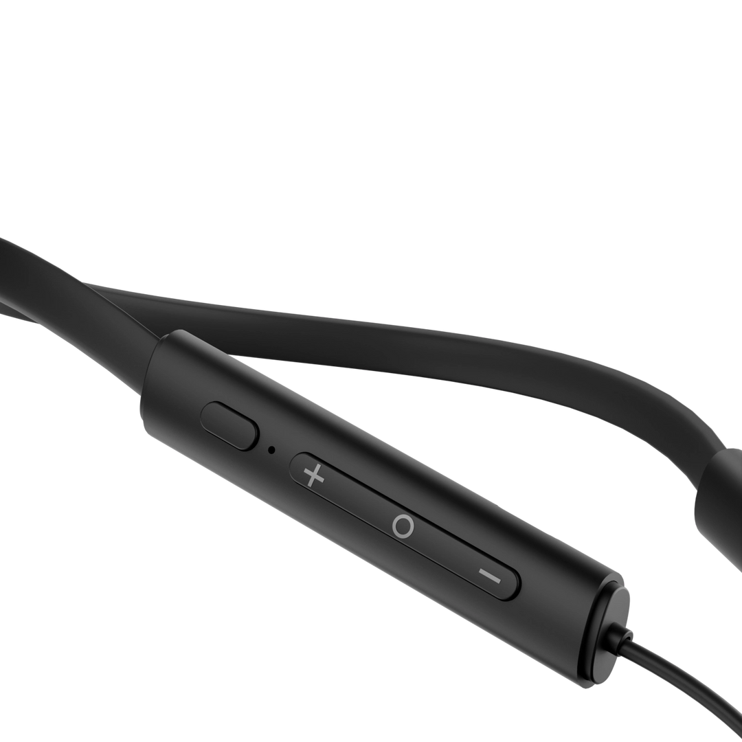 HAMMER Splendor 2 Bluetooth Neckband V6.0 & ENC with 50H Playtime (Black)