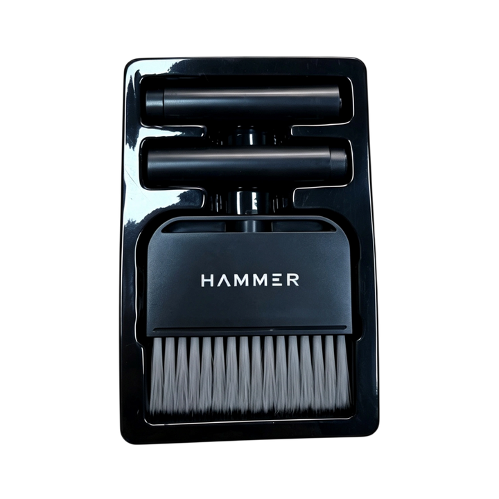 HAMMER 9 in 1 Cleaning Brush for Laptops, Mobile Phones, Earbuds, Keyboards - Black