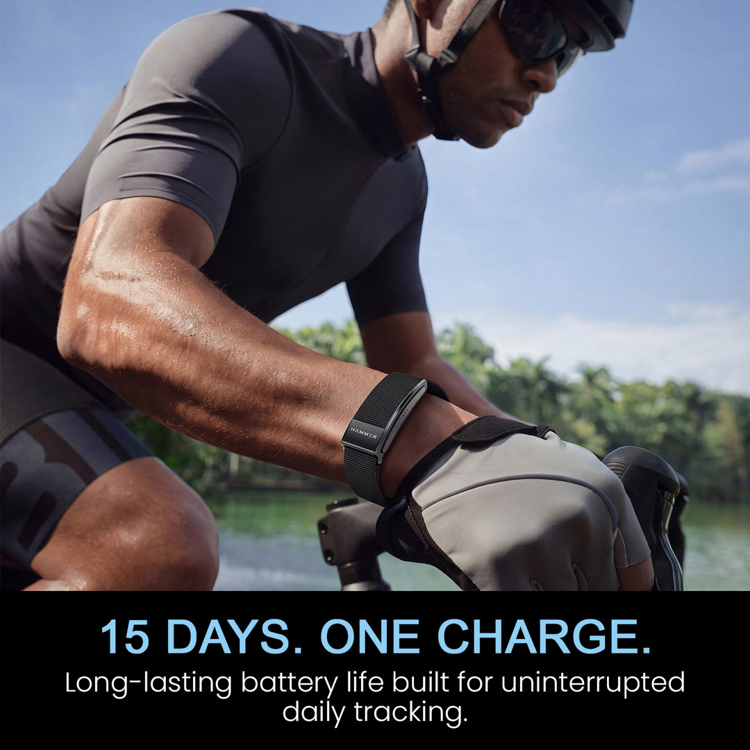 HAMMER Fit Pro 2 Screenless Fitness Band, 24/7 Activity Health Tracker, Heart Rate, Sleep Tracke, Multiple Sports Modes