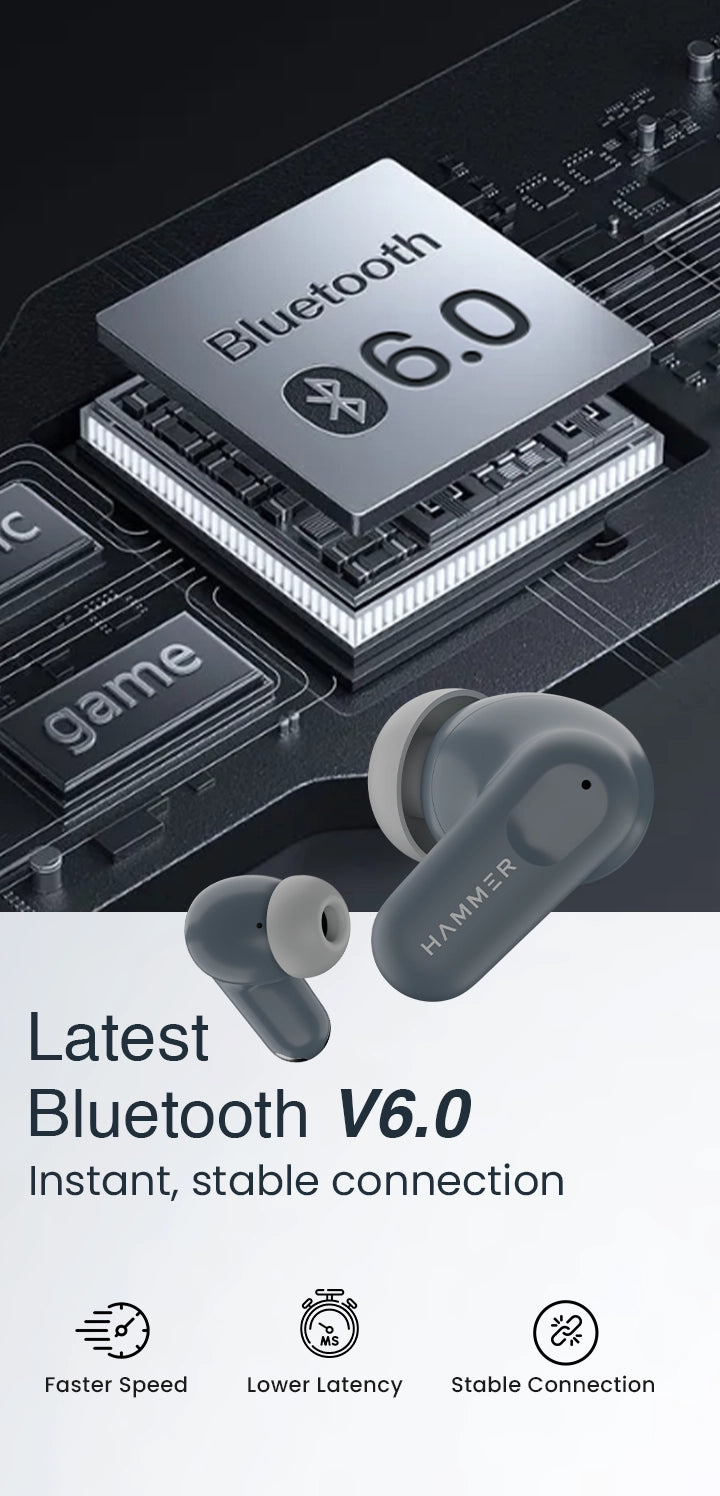 Airflow Go earbuds featuring Bluetooth 6.0 for faster, stable connectivity