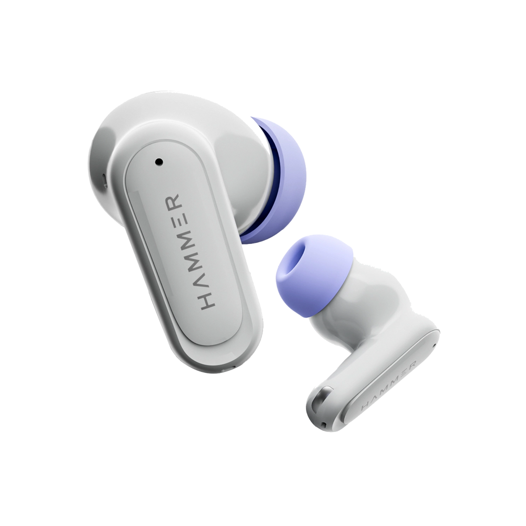 Hammer Airflow Neo TWS - 80H Playtime, 13mm Titanium Driver, ENC with 2 MEMS Mics (Grey)