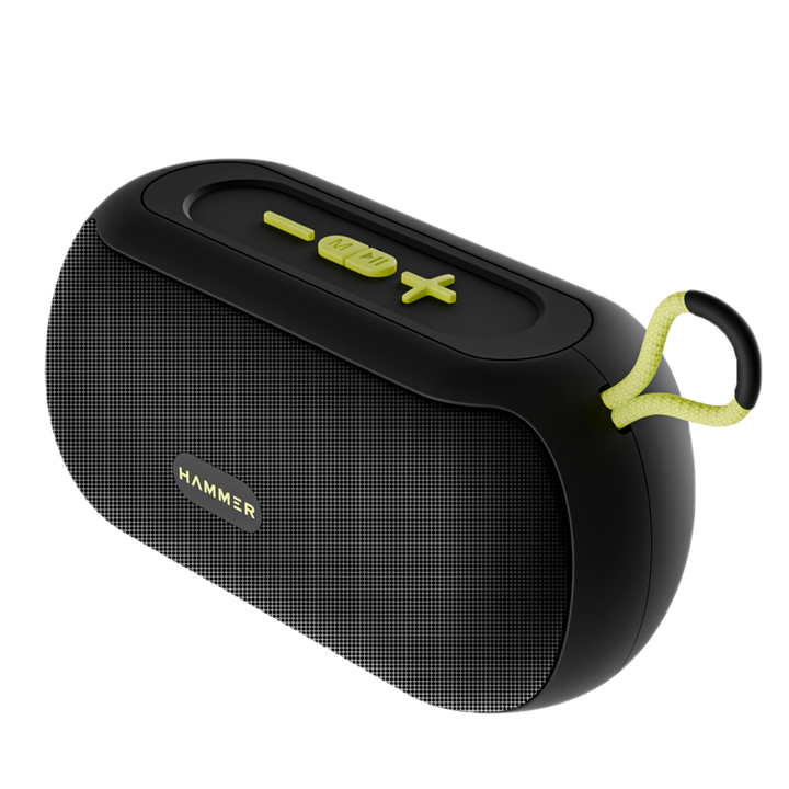 Hammer Wave 10W Bluetooth Speaker Upto 8 Hours Playtime, AUX & USB Port, Type-C with Hanging Loop