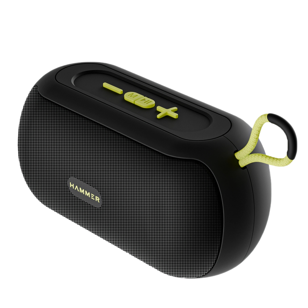 Hammer Wave 10W Bluetooth Speaker Upto 8 Hours Playtime, USB Port, Type-C with Hanging Loop