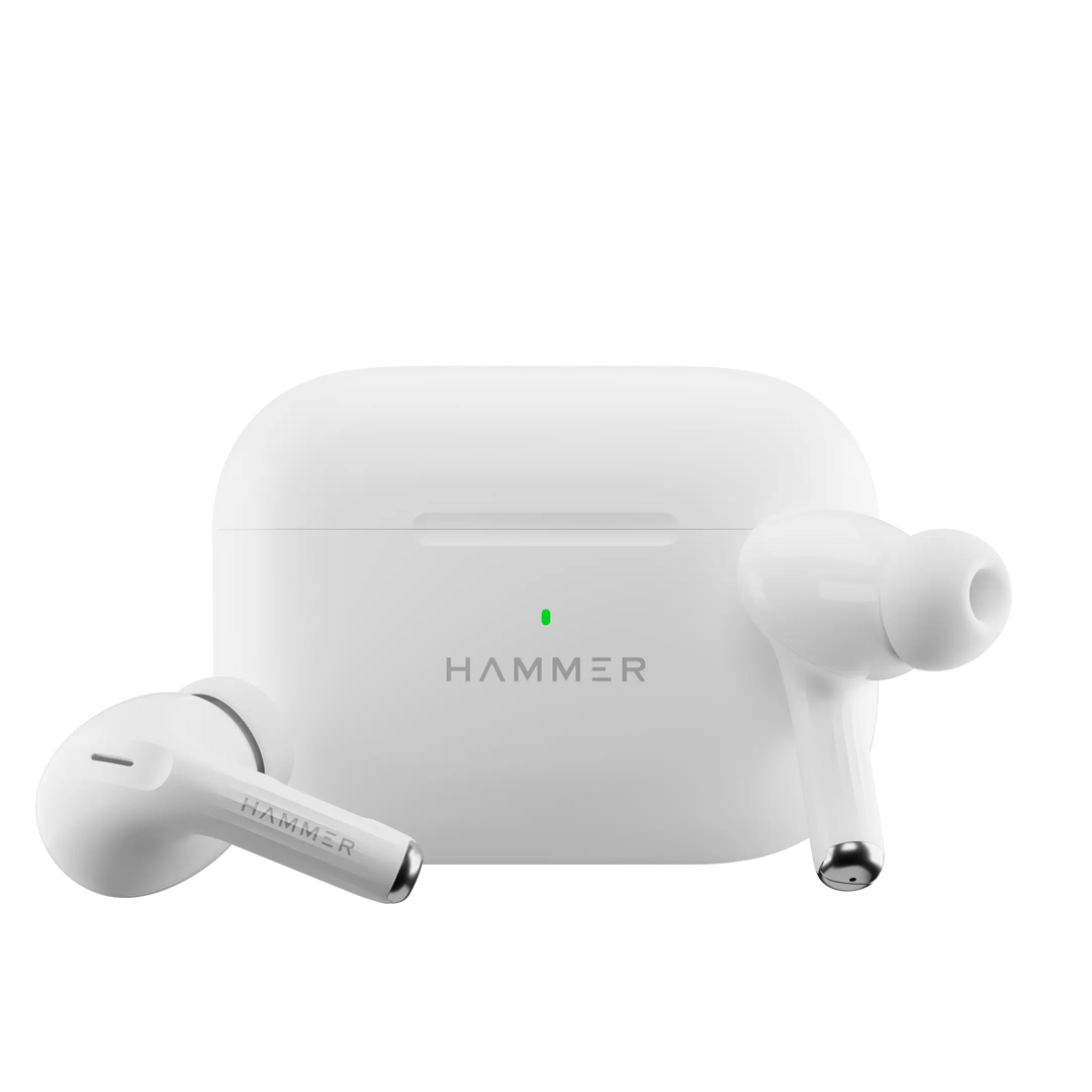 Hammer Aero max ANC & ENC In-ear Bluetooth Earbuds with slide and touch controls.