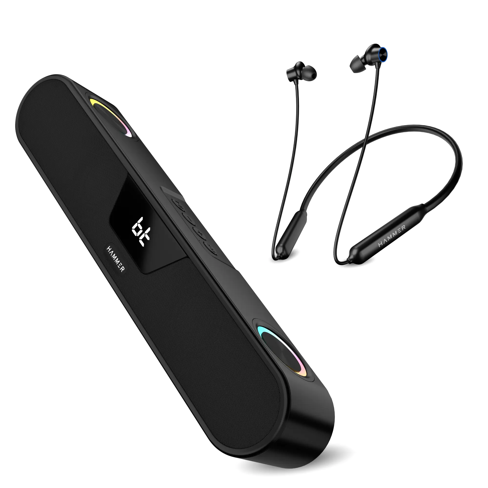 Hammer BeatBox Bluetooth Soundbar & Splendor Neckband