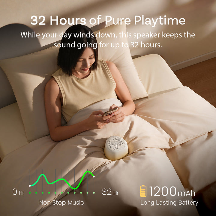 HAMMER Drop Sunrise 5W Portable Speaker with Bluetooth 6.0 & Up to 32H Playtime Beige