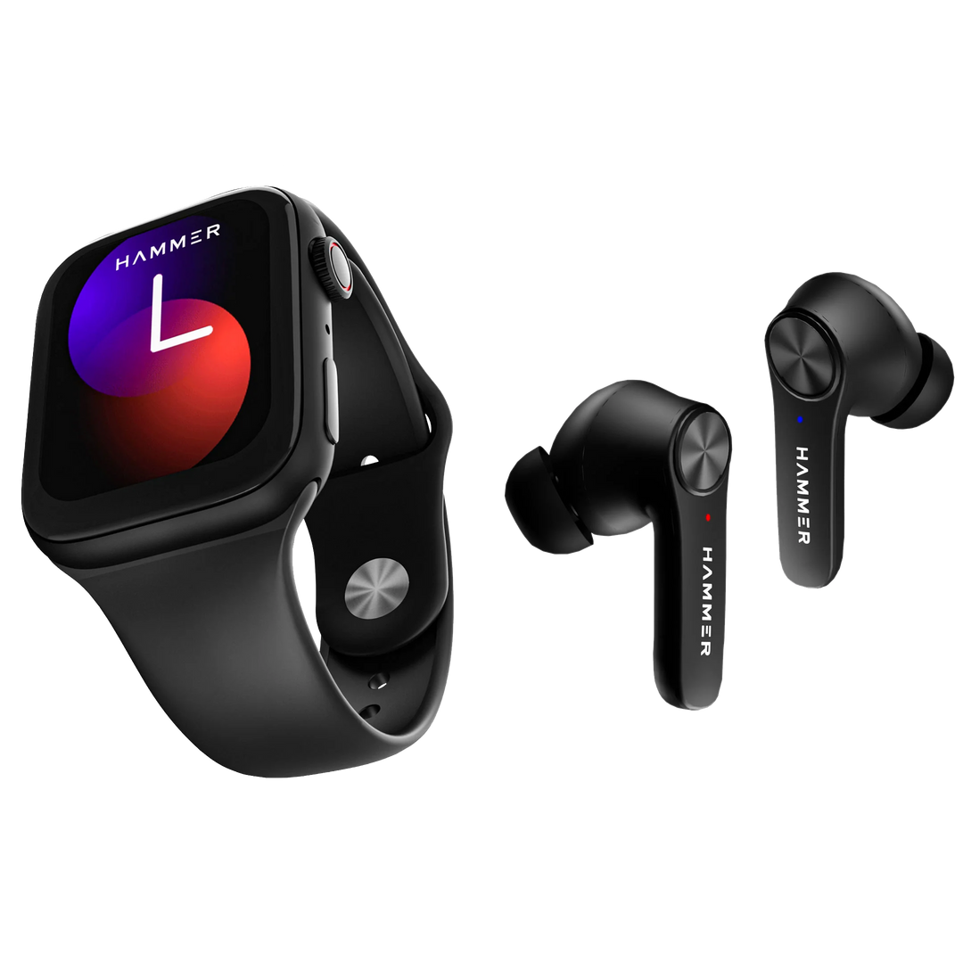 bluetooth calling smartwatch and earbuds