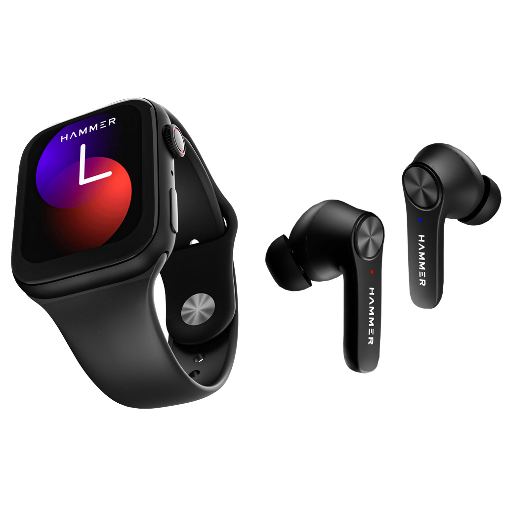 Hammer Ace 3.0 Bluetooth Calling Smartwatch & Hammer Airflow 2.0 TWS (Combo)