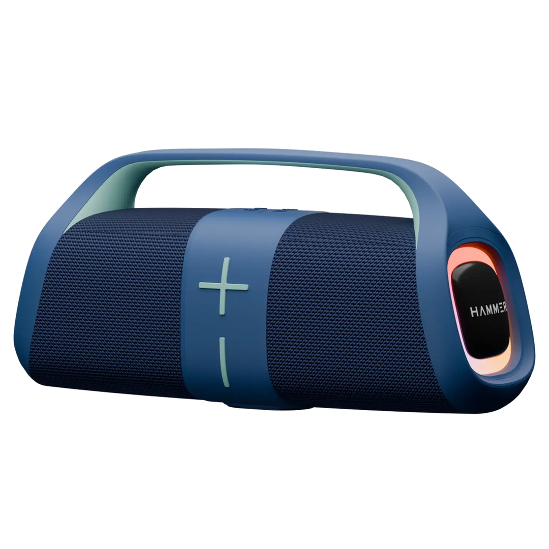 Hammer Boom 30W Bluetooth Speaker with RGB Lights and Dual Passive Radiators