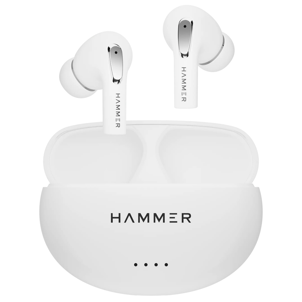 (Refurbished) Hammer Mini Pods TWS Bluetooth Earbuds with Bluetooth v5.3 and Smart Touch Controls