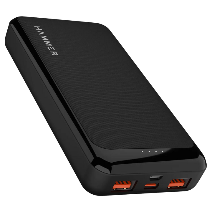 Hammer Ultra Charge 20k mAh 22.5W Power Bank with 3 Output, 2 Input Ports and Multiple Layers of Protection
