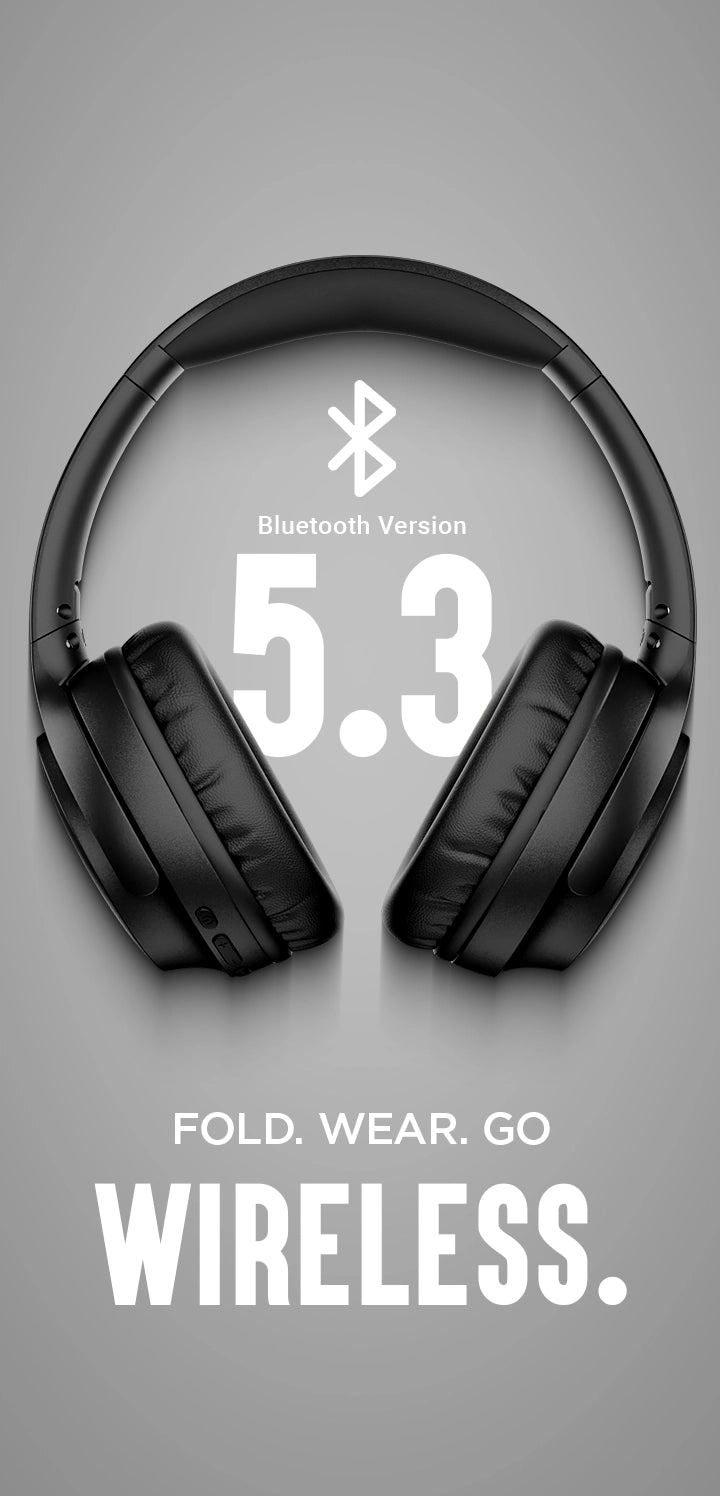 Vivid wireless headphones with Bluetooth version 5.3