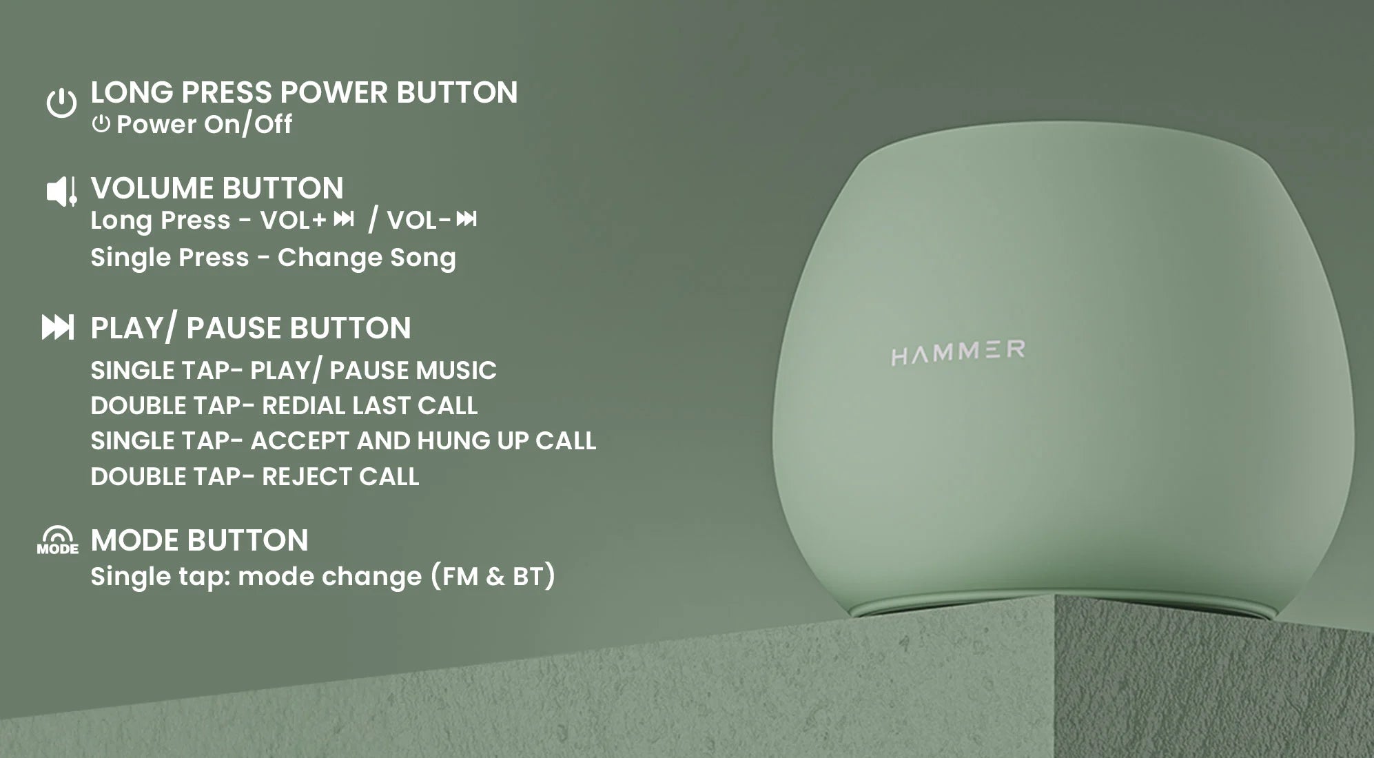 Hammer Drop Wireless Speakers