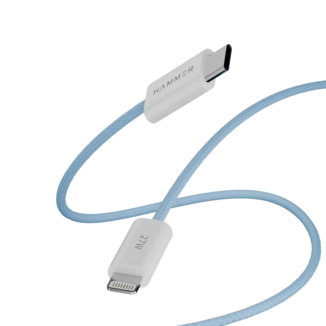 Hammer 27W Fast Charging Type-C to Lightning Cable with 8 pins, pure copper for all Apple Devices(Inc iPad)