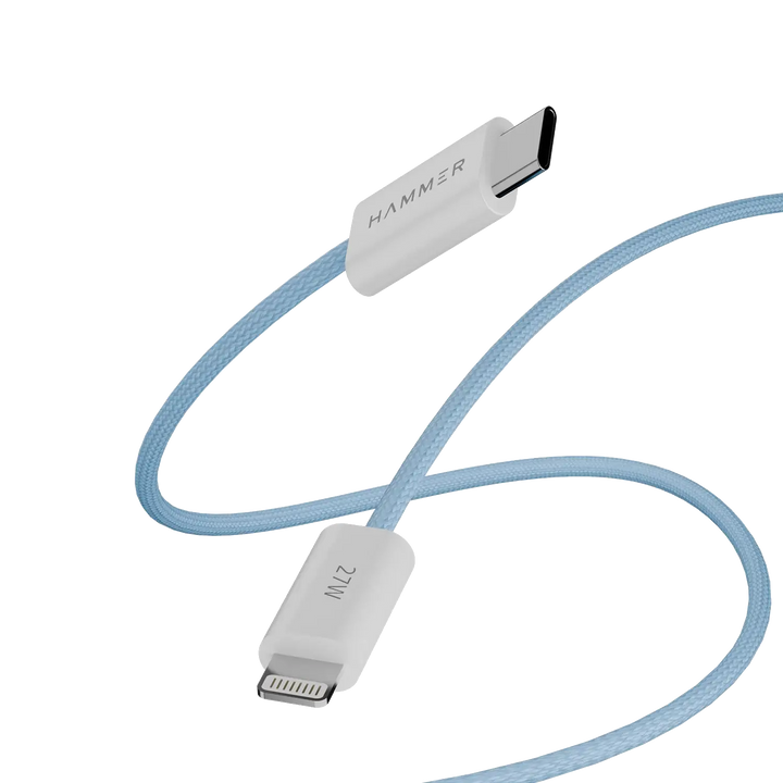Hammer 27W Fast Charging Type-C to Lightning Cable with 8 pins, pure copper for all Apple Devices(Inc iPad)