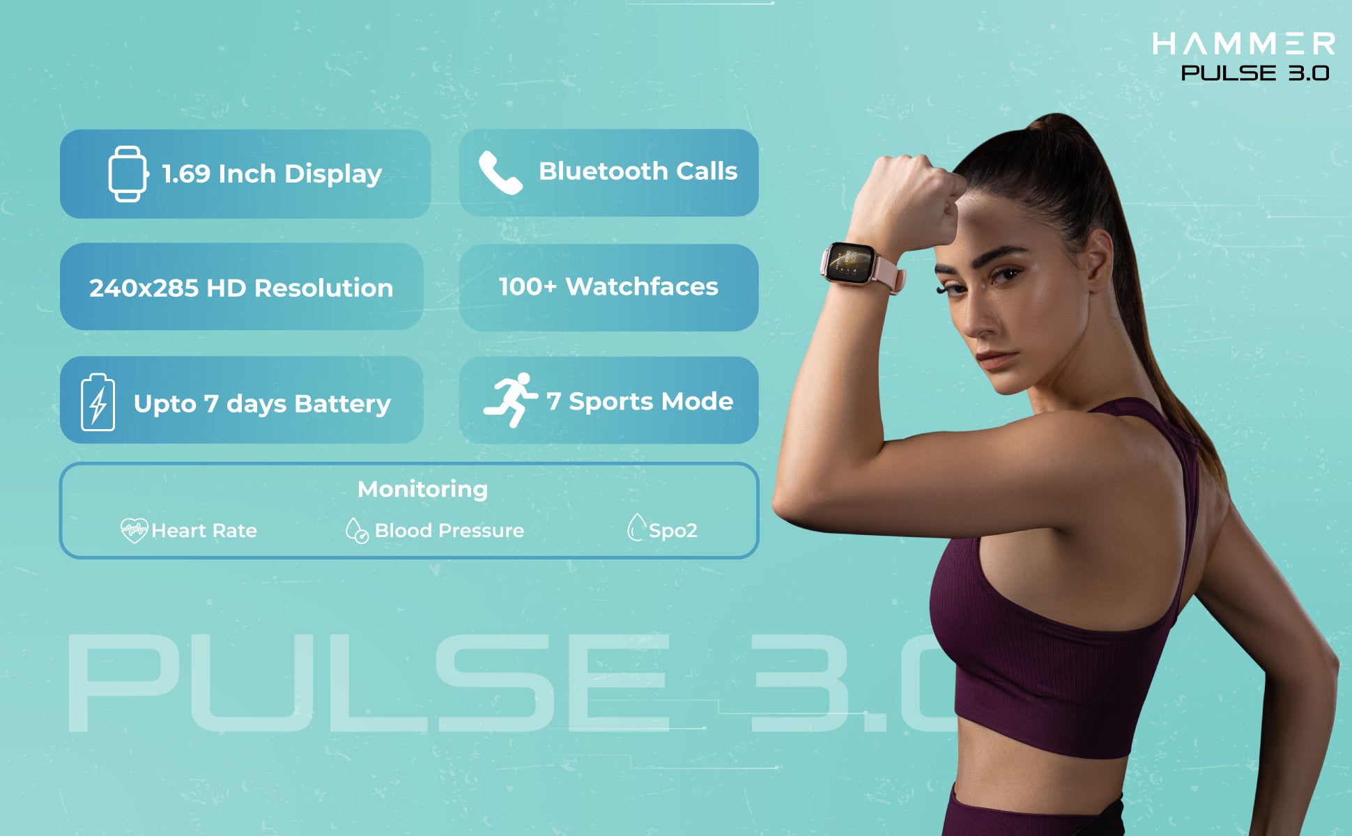 Hammer Pulse 3.0 Bluetooth Calling Smartwatch