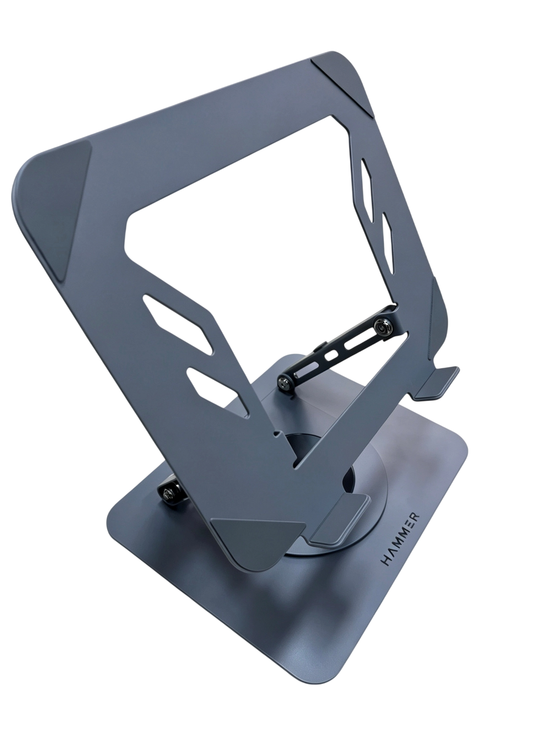 HAMMER Desk Essential LS360 Metal Laptop Stand with 360° Rotation, Height & Angle Adjustable for Laptops & MacBook