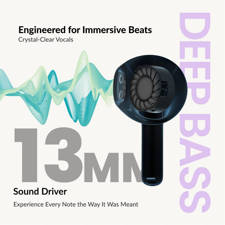 Hammer Ultra Pods TWS Earbuds with 3D Stereo Sound & Touch Controls