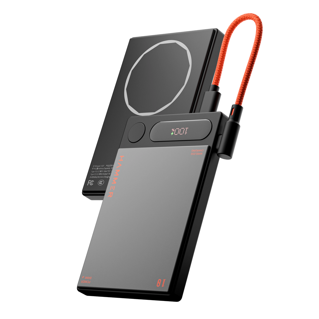 HAMMER Ultra ChargeZ30 MagSafe 10000 mAh Power Bank (Black)