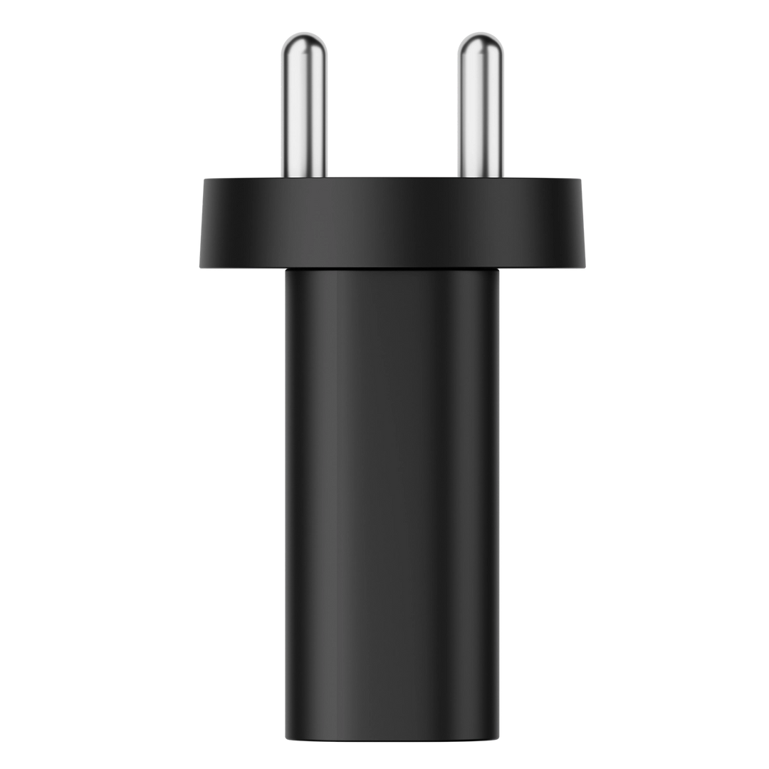 Hammer 36W Fast GaN Charger, iPhone 0 to 50% in 30mins, Dual USB-C, Compatible with iPhone, Samsung Mobiles & Laptop, 2 Yr Warranty, With C to C Cable (Black)